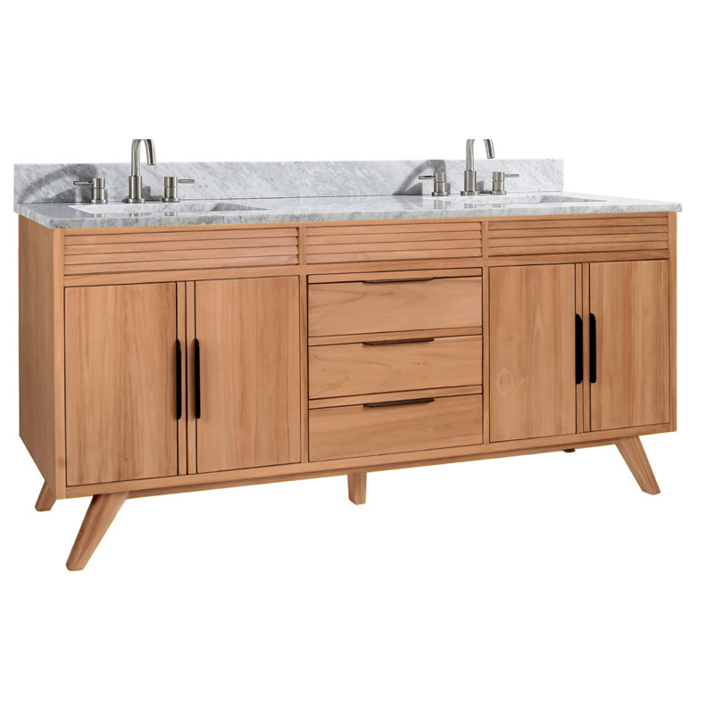 Davey 73" Double Bathroom Vanity Set AllModern